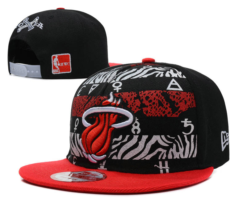 Miami Heat Snapback Hat SD 10